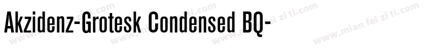 Akzidenz-Grotesk Condensed BQ字体转换